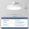 2026 Modern Invisible Ceiling Fan Light Chandelier for Dining, Living Room, Bedroom