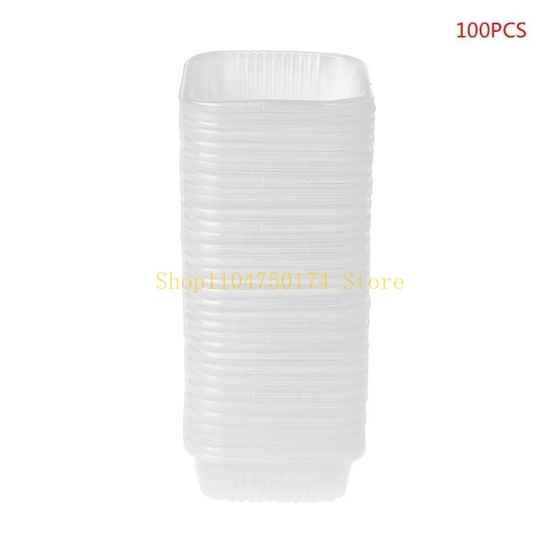 50g 100g Square Moon Cake Trays Mooncake Package Box Container Holder 100Pcs top sale