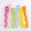 Spiral Balloon Set 25/50PCS Colorful Latex Twisted Long Balloon with Random Color Inflater Home Party Decorating Accessories ZYF