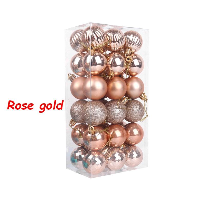 NEW 36Pcs Christmas Tree Hanging Balls Baubles Ornaments for Party Supplies Holiday Decorations