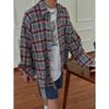 Plaid Long-Sleeved Shirt Men's Spring New Japanese-Style Retro High-Grade Fashion Brand Loose Casual Shirt Coat