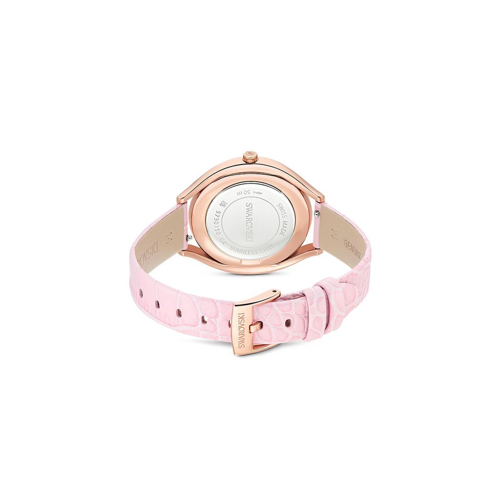 [Swarovski] [Swiss made] Crystalline Aura Pink Rose Gold Tone Watch 5730150