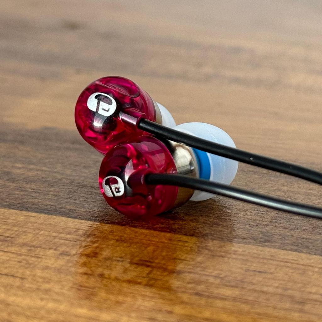 intime Ao Light Balanced Audio [Japanese-made earphones] Earphones, Wired, 4.4mm Connection, Hi-Res Compatible, O2-SRL-WR4.4 GR4.4 (Wine Red)