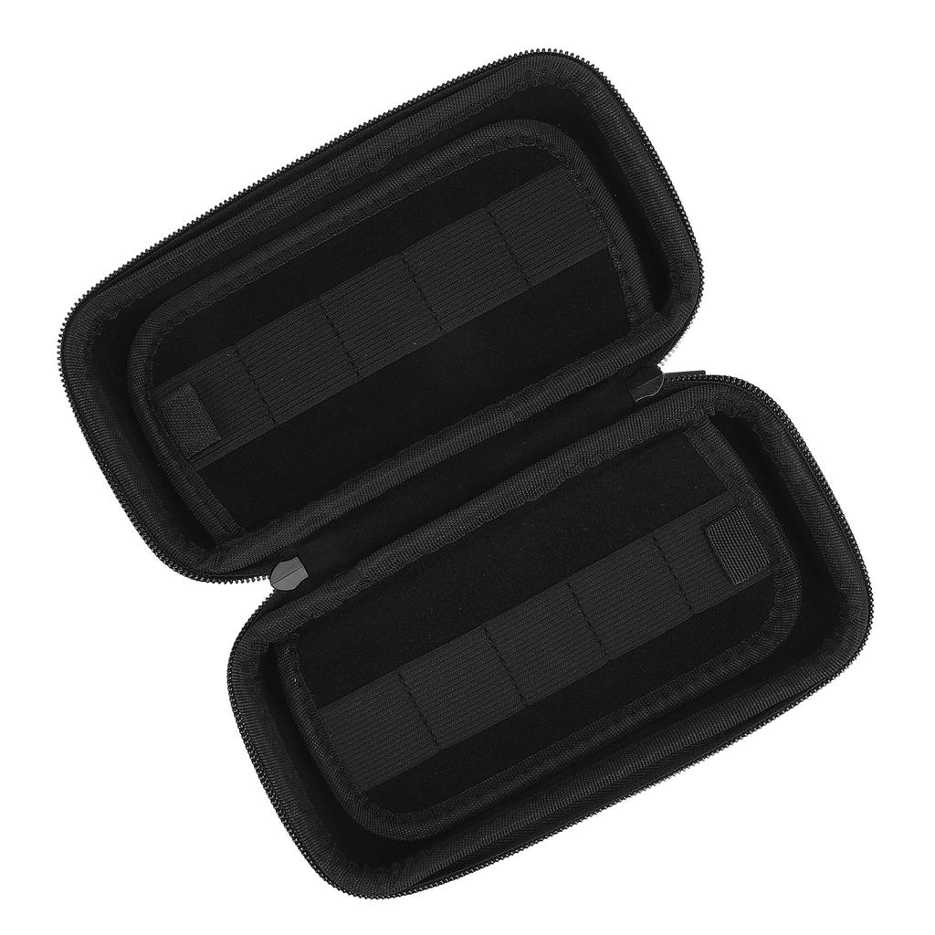 USB Pendrive Tartó Fekete 20 Fakkos EVA Porálló Karcálló Dupla Cipzáras Hordozható USB