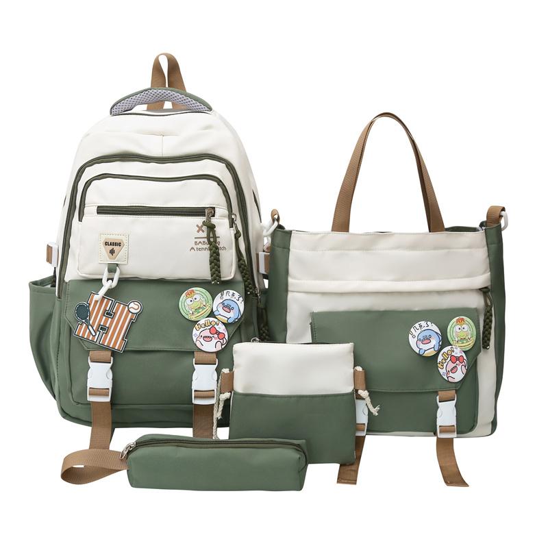 Set de rucsac din patru piese ghiozdan pentru elevi Rucsac de mare capacitate pentru femei