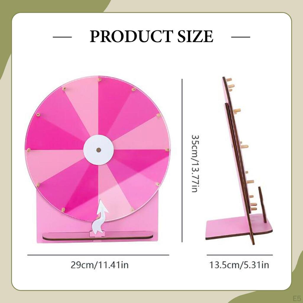 Επιτραπέζιος Τροχός Ρουλέτας Βραβείων με Βάση Διαγράψιμος Ακρυλικός Επαναχρησιμοποιήσιμος Φορητός για Αίθουσα Διδασκαλίας