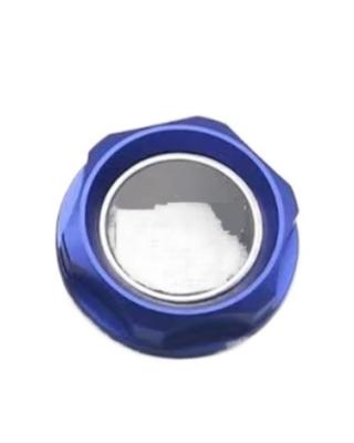 Mitsubishi Car Styling Accessories Aluminum Tank Cover Rally Art Racing Style Filler Caps and Screw Bolts (Blue)