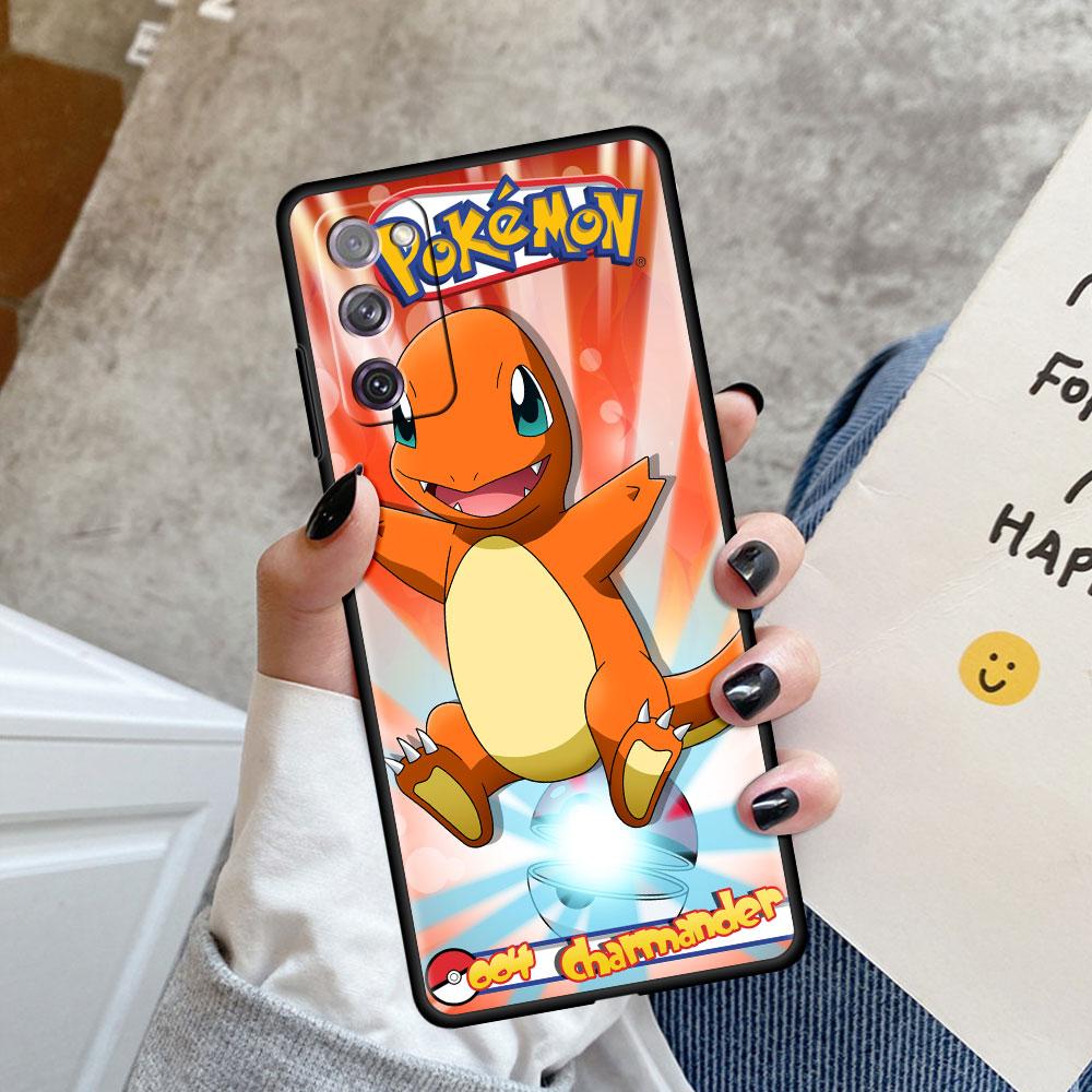 Silicone Case For Samsung Galaxy S20 FE S21 Plus S22 Ultra S10 S10e S24 S23 5G TPU Soft Phone Cover Pokemon Monster Capa