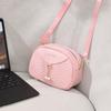 Summer new pearl pendant shell bag fashion personality wave embroidery shoulder messenger women's bag mobile phone bag