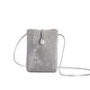 Pu Leather Small Square Bag Pearl Crossbody Bag Simple Shoulder Bag  Girls