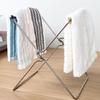 Stainless Steel Garbage Bag Holder Hanging Design Folding Structure Versatile Folding Waste Bin Stand No-installation Garbage Holder