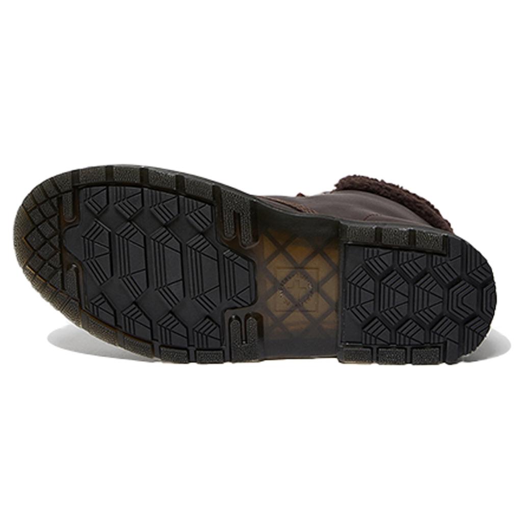 Dr. Martens 1460 Wintergrip Fleece Leather Boots 'Cocoa Dark Brown' Men's 26091247