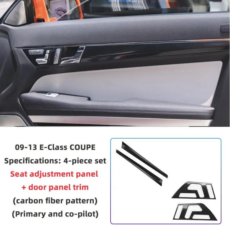 Kohlefaser Auto Innenraum Türgriff Panel Streifen Abdeckung Zierleiste für Mercedes Benz E-Klasse Coupe W207 C207 E200 e260 E350 Zubehör