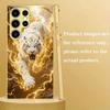 Tiger Design Electroplated Glass Phone Case Suitable for Samsung Galaxy S26 S25 S24 S22 S21 S20 FE/Ultra/Plus Scratch resistant