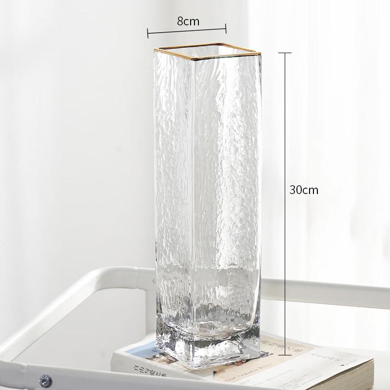 Yuzhuxun HC Textured Cylindrical Glass Vase