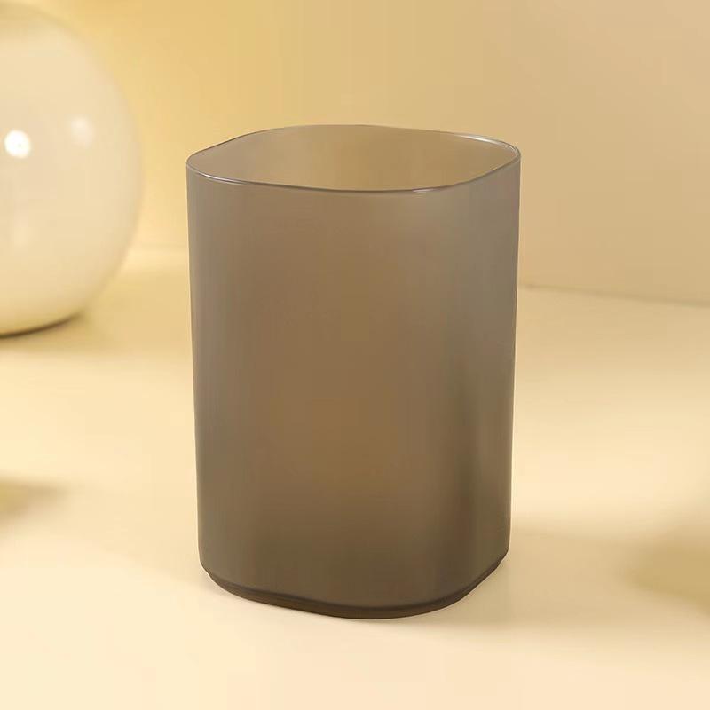 Large Frosted Pen Holder & Makeup Brush Organizer