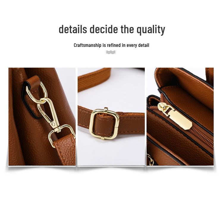 Elegantní retro dámská kabelka - Všestranná taška přes rameno a crossbody pro stylové maminky