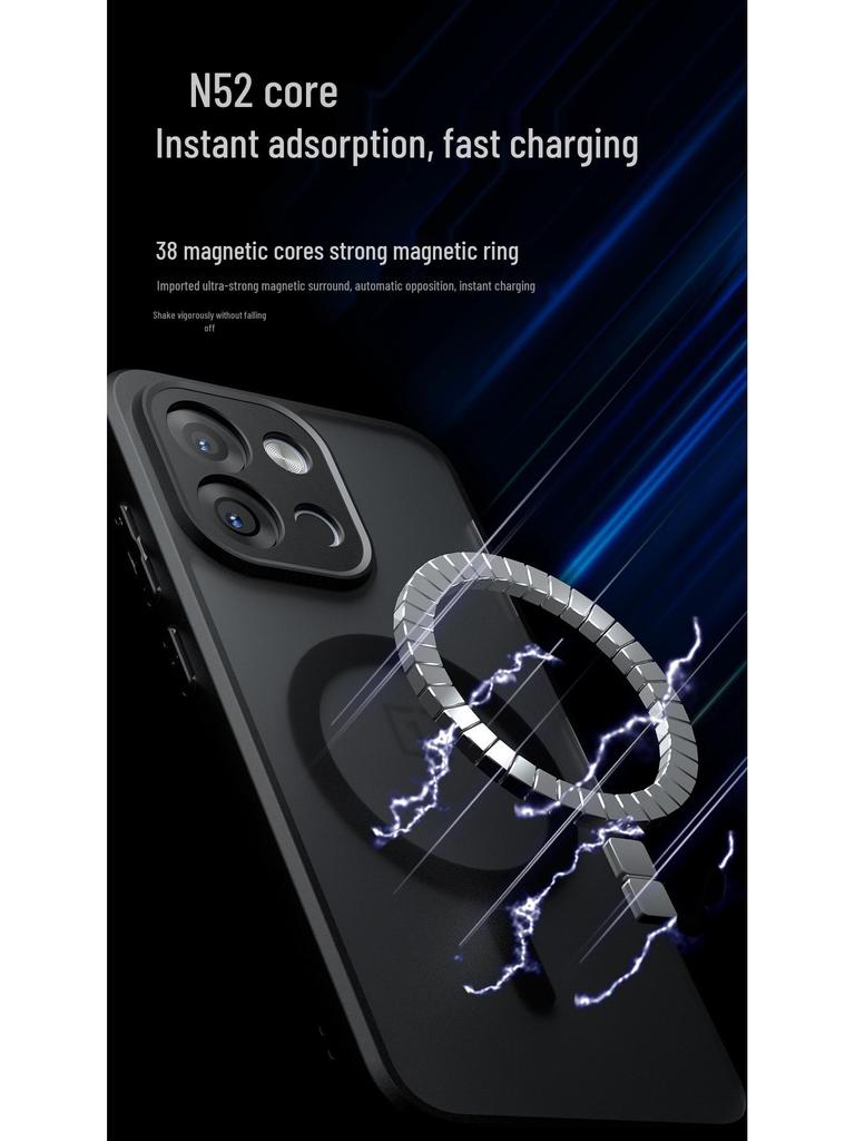 Husă Magnetică OnePlus 13S/13T: Senzație de piele, Airbag 2-în-1 Anti-cădere, Husă de protecție cu potrivire precisă