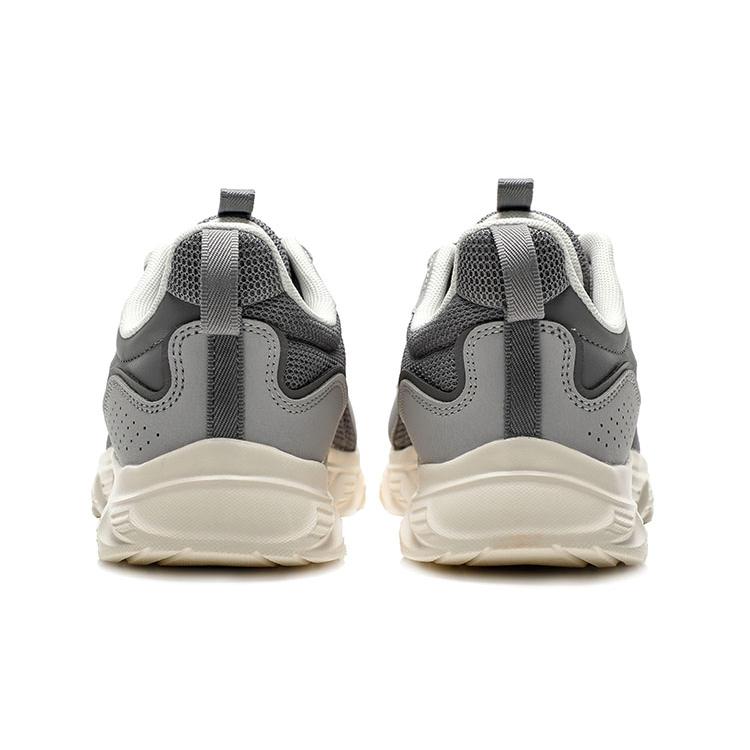 Anta Cushioning Slip Resistant Abrasion Resistant Breathable Lightweight Low Top Running Shoes Men's Gray 912235527-3