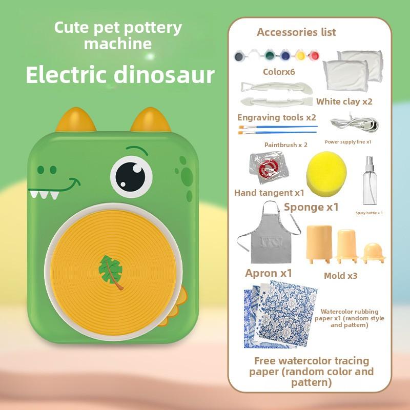 Electric Pottery Clay Machine DIY Handcraft Making Tool Soft Clay Material Educational Toy Cute Pet Electric Clay For Kids Gift