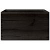 Wooden Box with Black Handles 40x30x23 Cm Solid Pine Wood