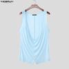 INCERUN Men Sleeveless Deep V Fitted Bodysuits One Piece Jumpsuits Underwear