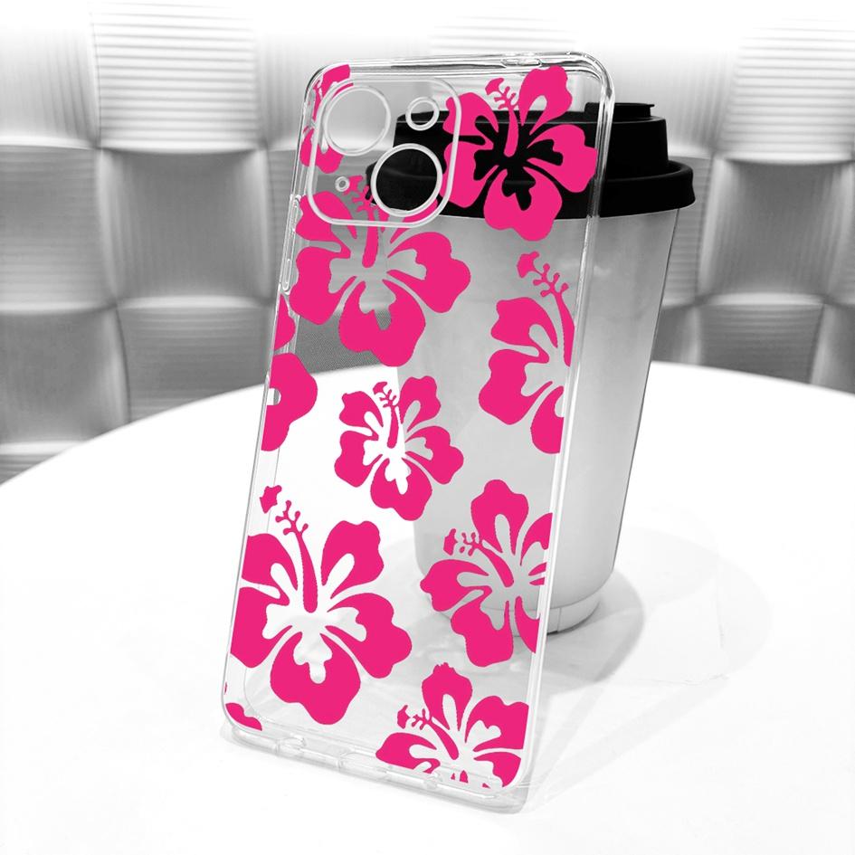Silicone Case For iPhone 15 Pro Max Cover Stylish Flower Soft TPU Capa Protective Phone Covers For iPhone 15 15Plus 15Pro Bumper
