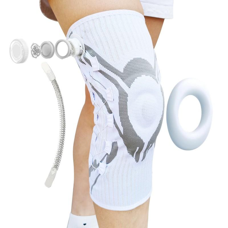 Adjustable Knob Knee Support Brace Running Basketball Cycling Outdoor Sports Compression Sleeve With Gel Padding