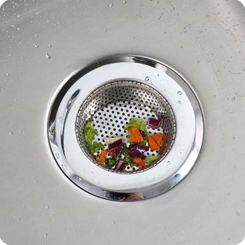 GONGXIANG Perforated Stainless Steel Garbage Drain, Set of 2, for Bathrooms and Kitchens, Shallow Drain, Drain Sizes: 7cm/4.3cm-9cm/5.5cm