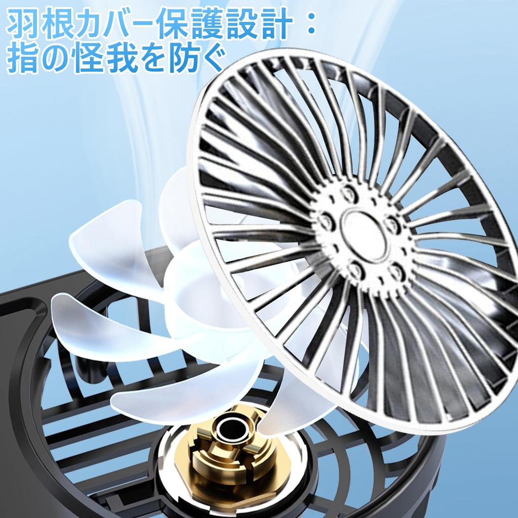 HUAJUN Ventilátor do auta, Dvouhlavý ventilátor, Do auta, Vysoký průtok vzduchu, Otáčení o 360 stupňů, 3 úrovně