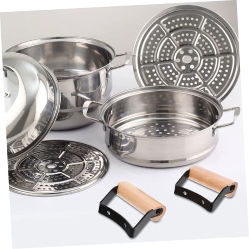 LABRIMP 2-Piece Pot Handle, Pot Side Handle, Pot Parts, Replacement Handle, Pot, Kitchen Gadget, Pot Consumables, Pot Handle, Wok Handle, Boiler Handl