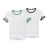 Men Summer Sports T-shirt Short Sleeve O Neck Sweat Absorption Quick Dry Soft Breathable Contrast Color Elastic Advertising Shirt Sports Meet Top