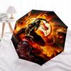 1pc M-mortal Kombat Umbrella, Sun Protection, And UV Shielding. It Has Eight Sturdy Ribs for Outdoor Use And Perfect As a Holiday Gift