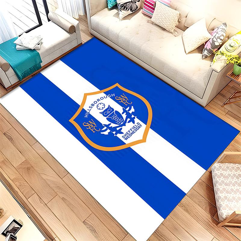Sheffield Wednesday Football Club (5) Rug Suitable For Living Rooms Bedrooms Computer Rooms Dining Areas And Placement Under Tables And Chairs Also An
