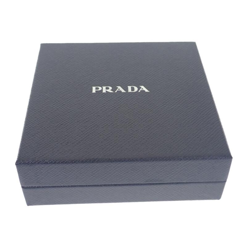 PRADA  1IF015_2DTP_F0X24 hair accessory blue/white silk Women