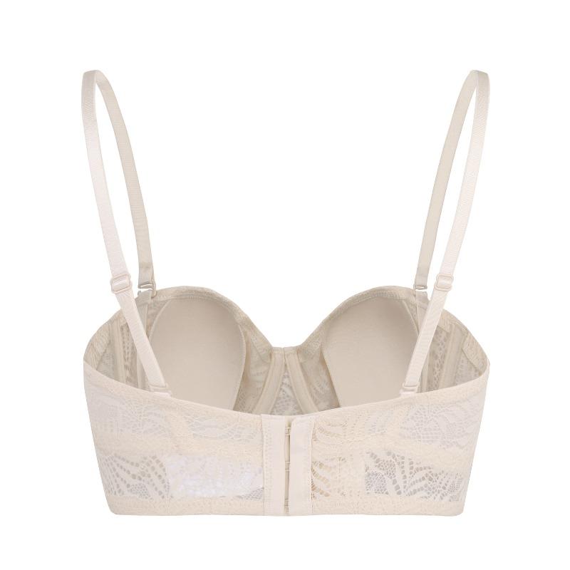 Sexy lace underwear women's summer breathable rabbit ears cup big chest small bar soft steel ring gather bra