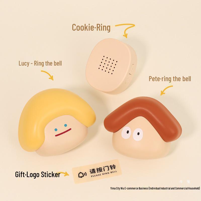 Nordische Süße Kabellose Türklingel für Schlafzimmer und Haustür - Lucy & Pete Design