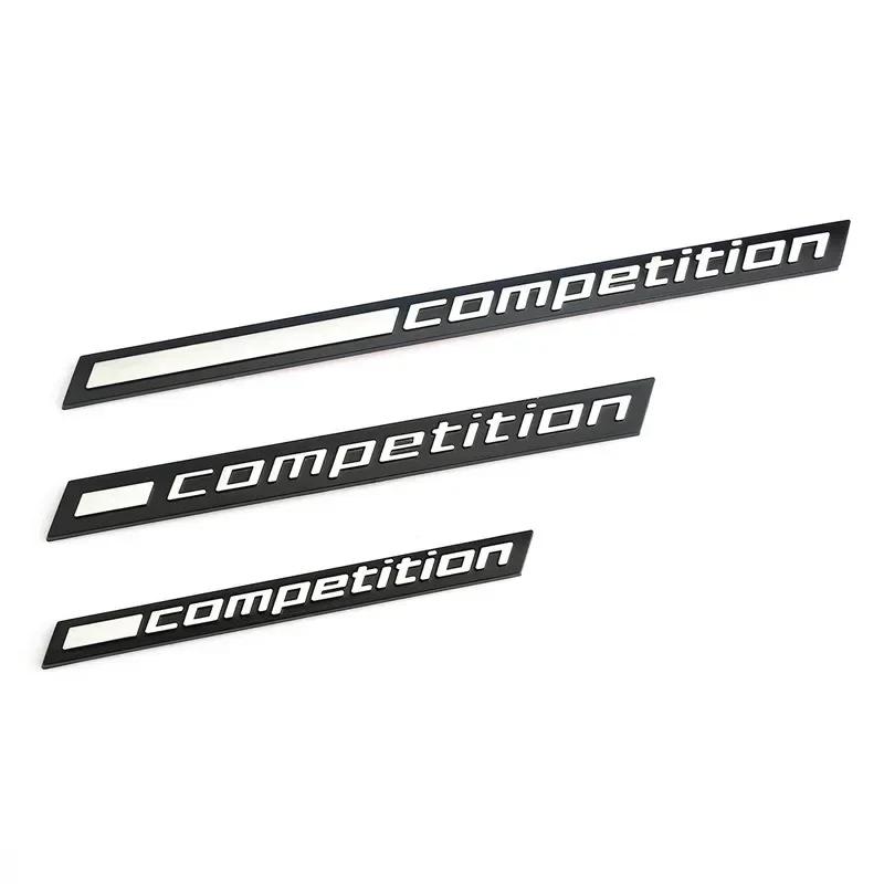 3D ABS Schwarz Wettbewerbslogo Heckklappe Kofferraum Emblem Abzeichen Aufkleber Decals Für BMW M1 M3 M4 M5 M6 X1M X3M X4M X5M X6M