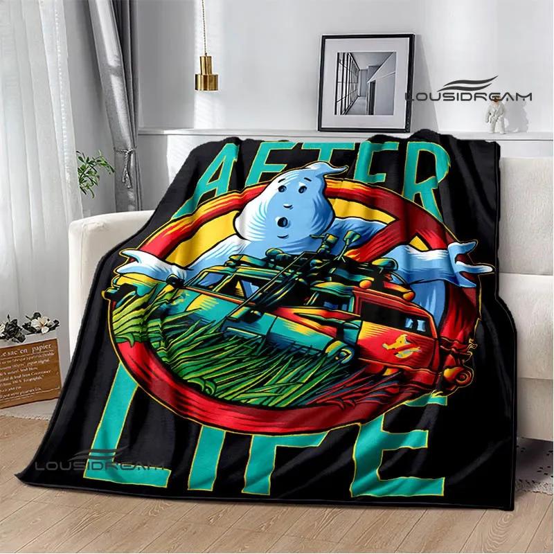 G-Ghostbusters Cartoon-Druckdecke Warme Flanelldecken Weich und Bequem Decke für Zuhause und Reisen Bettwäsche Geburtstagsgeschenk