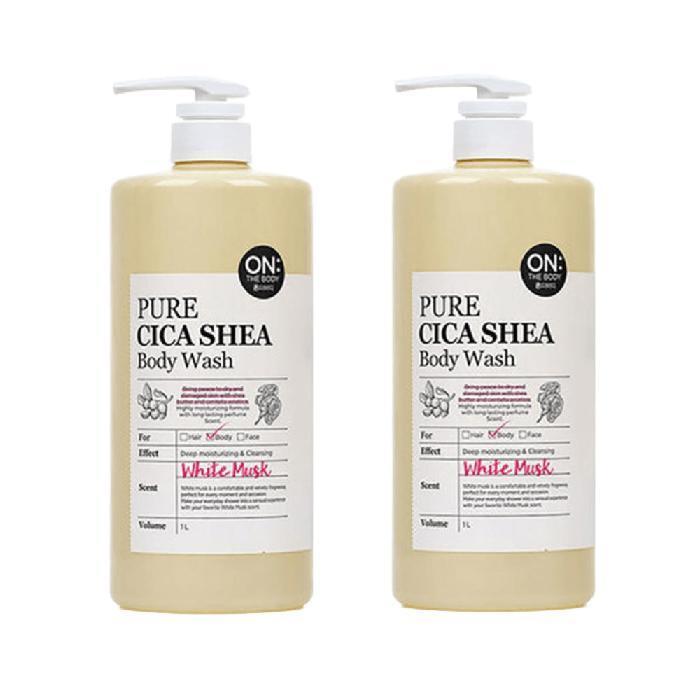 ON THE BODY Body Wash Pure Cica White Musk 1000ml x 2 (30322472)