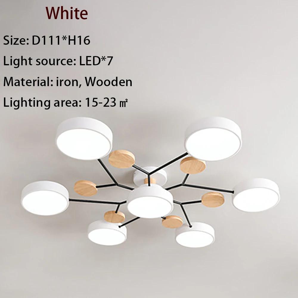 Modern LED Chandelier Macaron Ceiling Lamp For Bedroom Children's Room Living Dining Room Interior Decor Lighting Fixture Luster