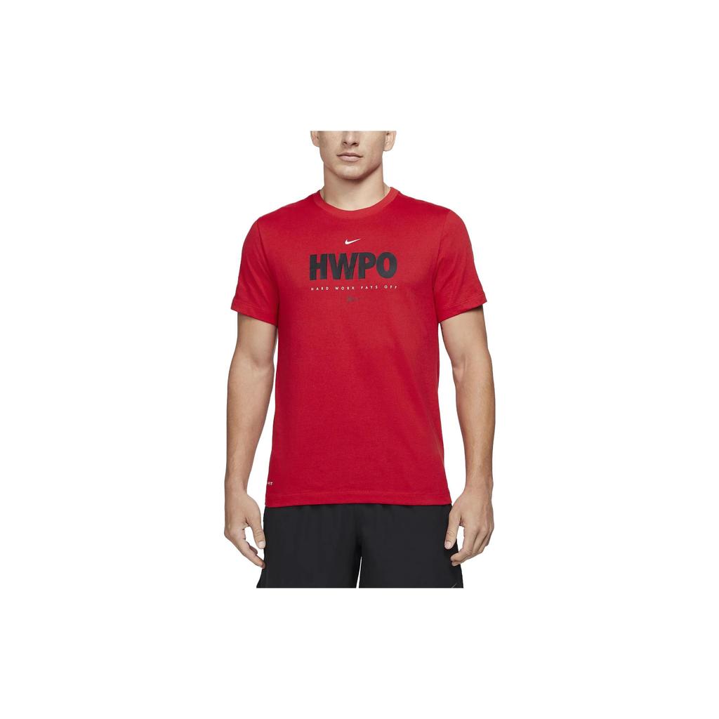 Nike T Shirts Men's Red Crew Neck Moderate DA1594-657