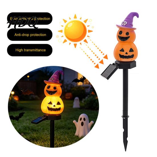 Halloween Party Lawn Decorations 4Pcs/Set Solar Ghost Stake Light 4-in-1 Pumpkin with LED Garden Landscape Lighting Lights Waterproof Decorative