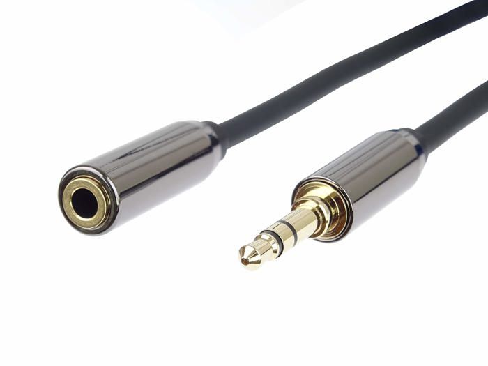 Rallonge Audio - KRUP - Kjqmf5 - Jack 3,5 Mm Mâle/femelle - 5 M - Plaqué or