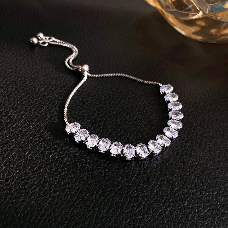 Luxury Green Rhinestone Crystal Bracelet Gold Color Link Chain Bracelets For Women Vintage Party Wedding Bridal Jewelry Gifts
