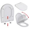 Day and Night - Day and Night Toilet Seat Soft Close and Quick Release Square White