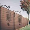 Soporte de gancho para aplique de pared exterior, grueso y sólido, colgador decorativo para campanillas de viento