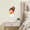 Switch Sticker, 3D Lying Girl Design Electrostatic Window Clings, Easy Peel & Stick Window Sticker for Kids Room Balcony Bathroom