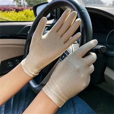 1 Pair Thin Stage Gloves Wear-resistant Summer Pure Color Cycling Gloves for Party