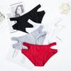 Moda Pamuk Külot Kadınlar için Bel Çapraz Tasarım Iç Çamaşırı Intimates Lingerie Kadın Külot Düz Renk Külot Yumuşak Kız Külot